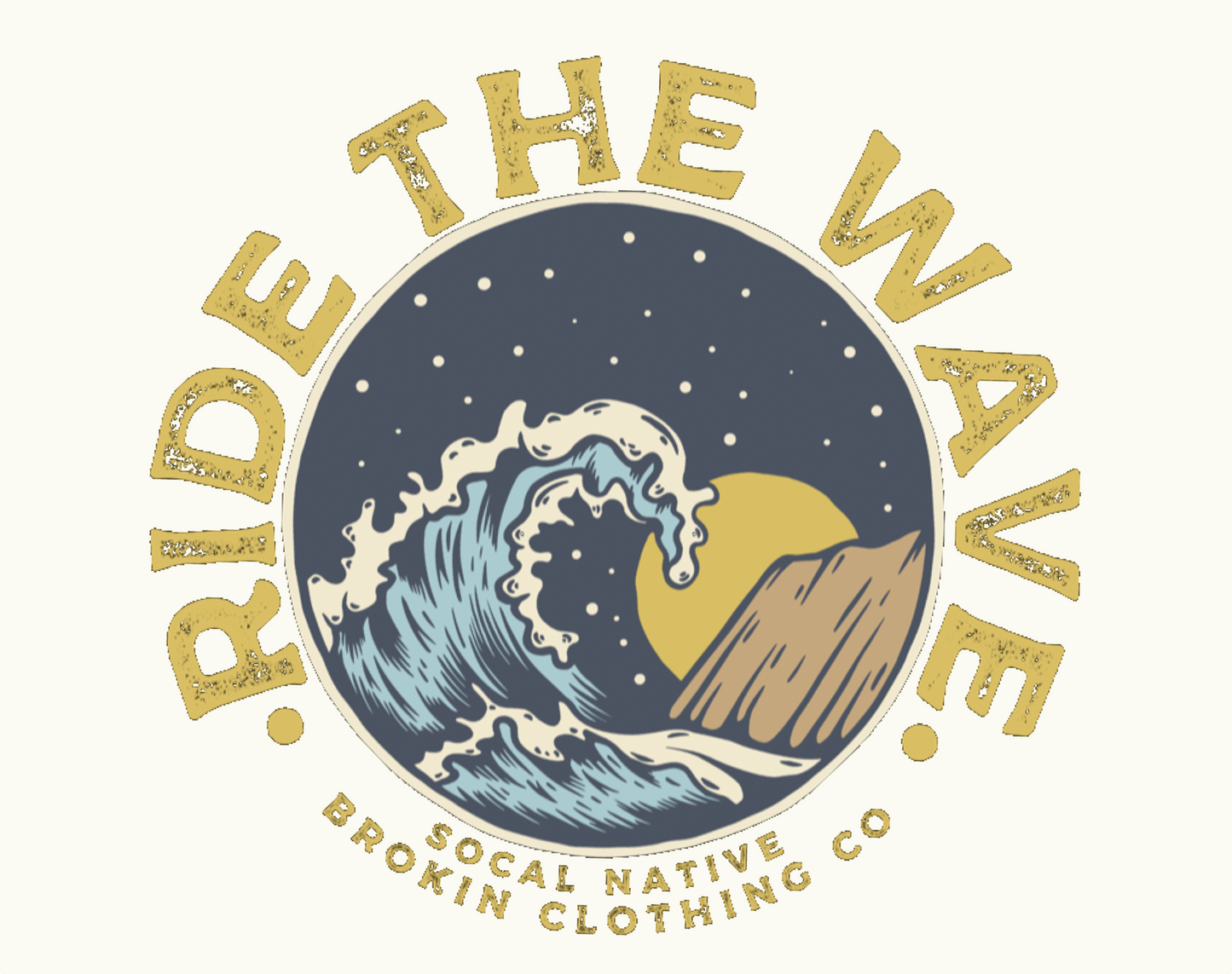 Ride The Wave Prismatic Sticker